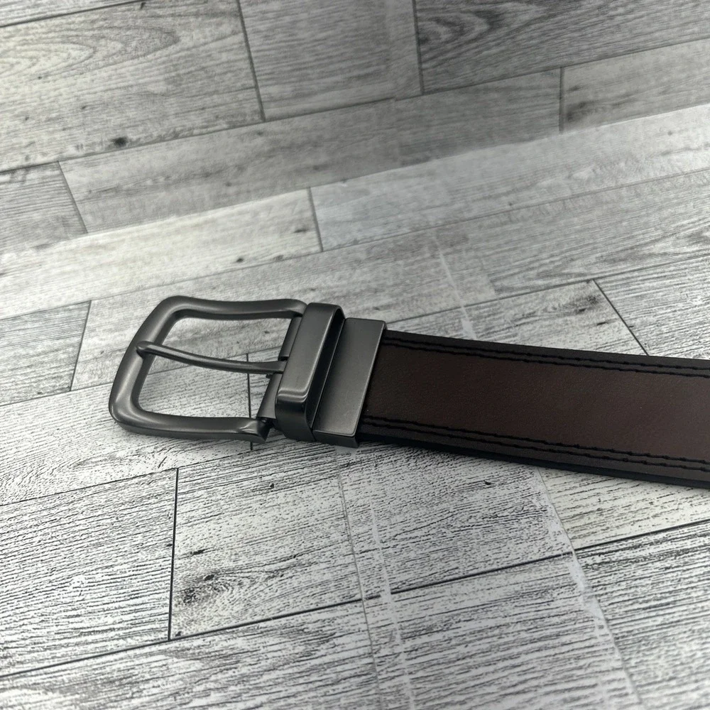 Men's‎ Wrangler Leather Reversible Black & Brown Belt Size 38